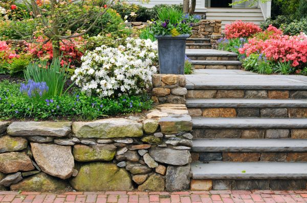 Stone Stairs Repair in Chagrin Falls