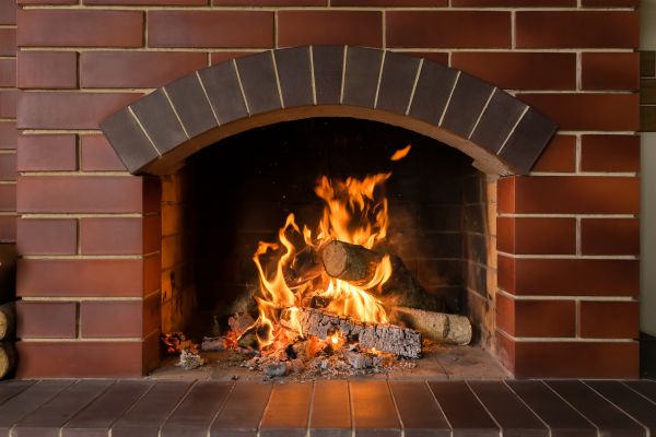 Brick Fireplace Installation in Chagrin Falls