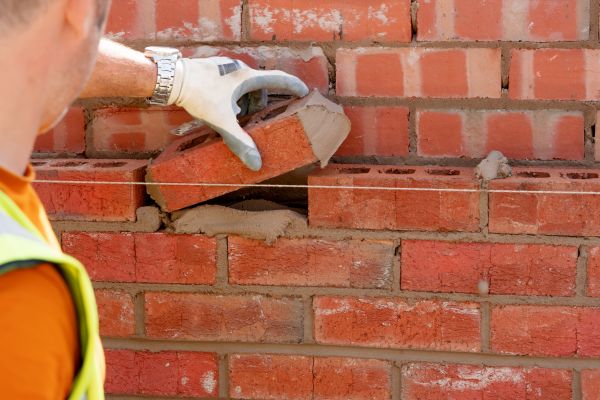 Red Brick Installation in Chagrin Falls