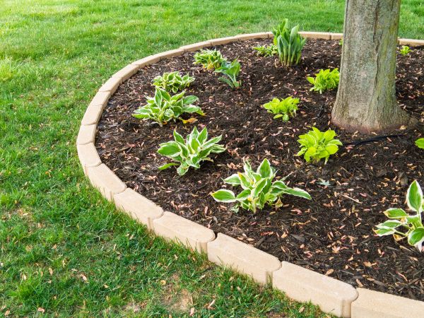 Stone Border Installation in Chagrin Falls