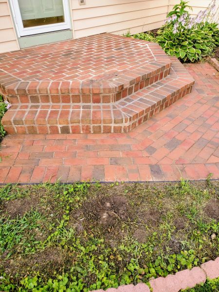 Brick Stoop Repair in Chagrin Falls